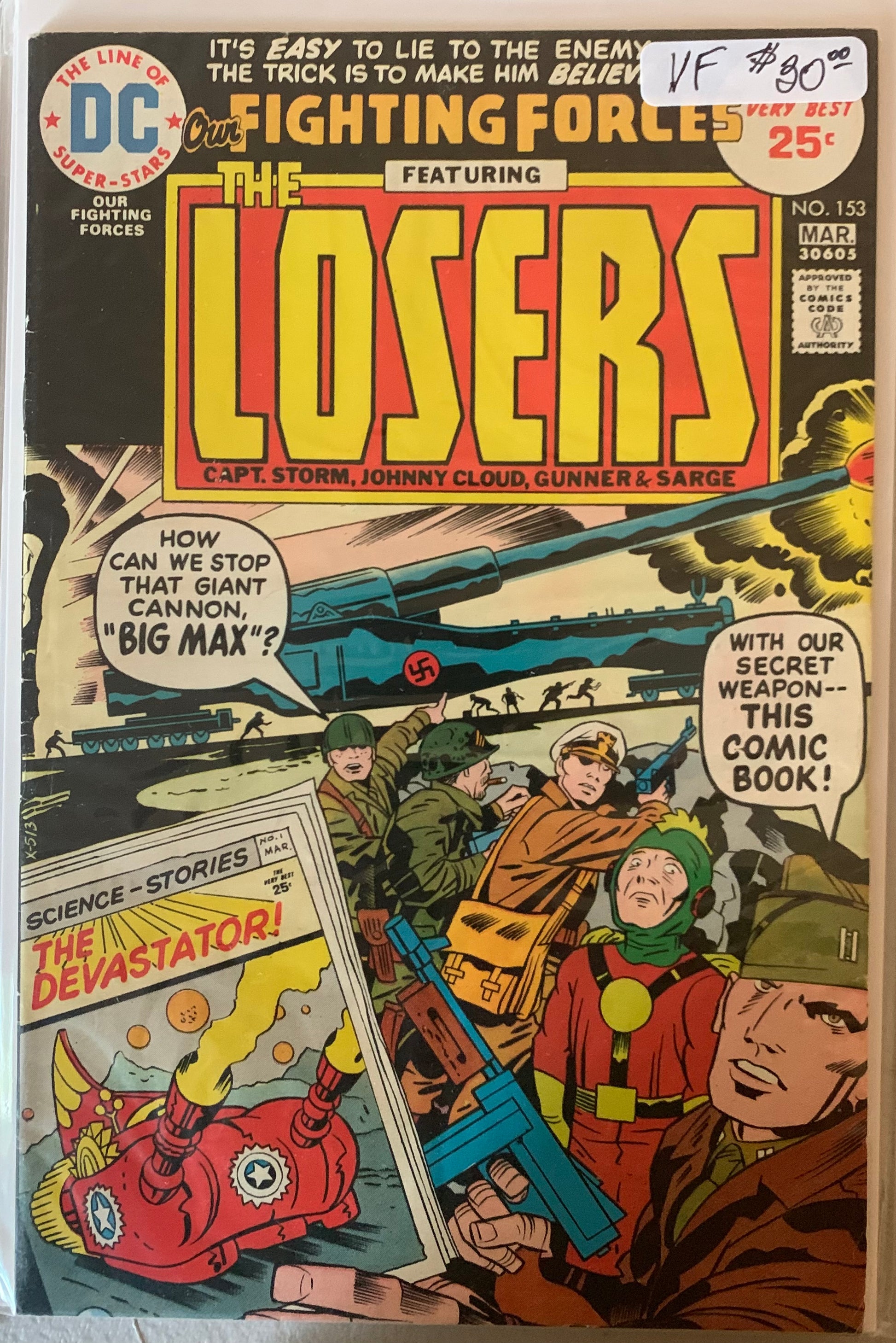 Vintage Comic book cover featuring 'The Losers' with a vintage design and text.